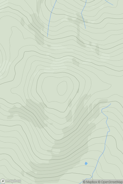 Thumbnail image for Foel Goch [Aberystwyth to Welshpool] showing contour plot for surrounding peak